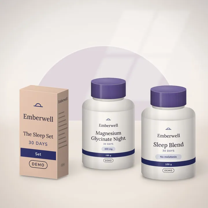Emberwell demo store, product picture (drawn): The Sleep Set