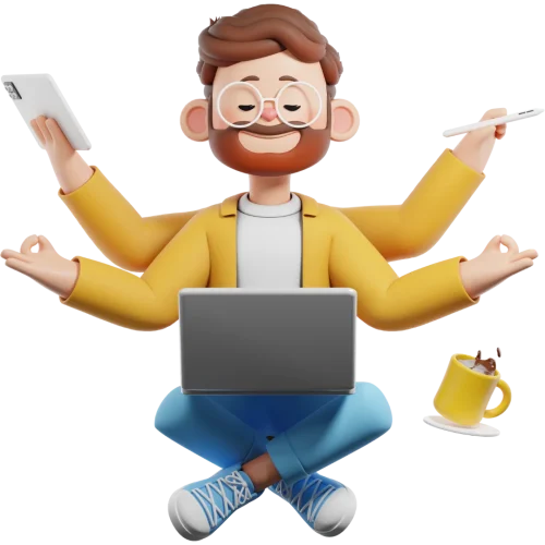 person creating meta ads campaign